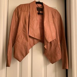 BCBG Max Azria Blush Leather Jacket